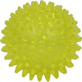Igelball 8 cm gelb transparent