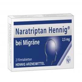 Naratriptan Hennig bei Migräne 2,5 mg Filmtabl.