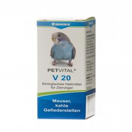 Petvital V 20 Globuli für Vögel